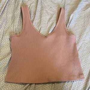 light pinkish SHEIN tank crop top